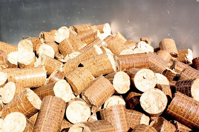 image of wood pellets used in biomass boilers