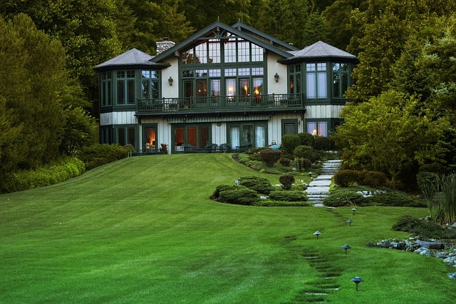 image of a house with an effective green strategy