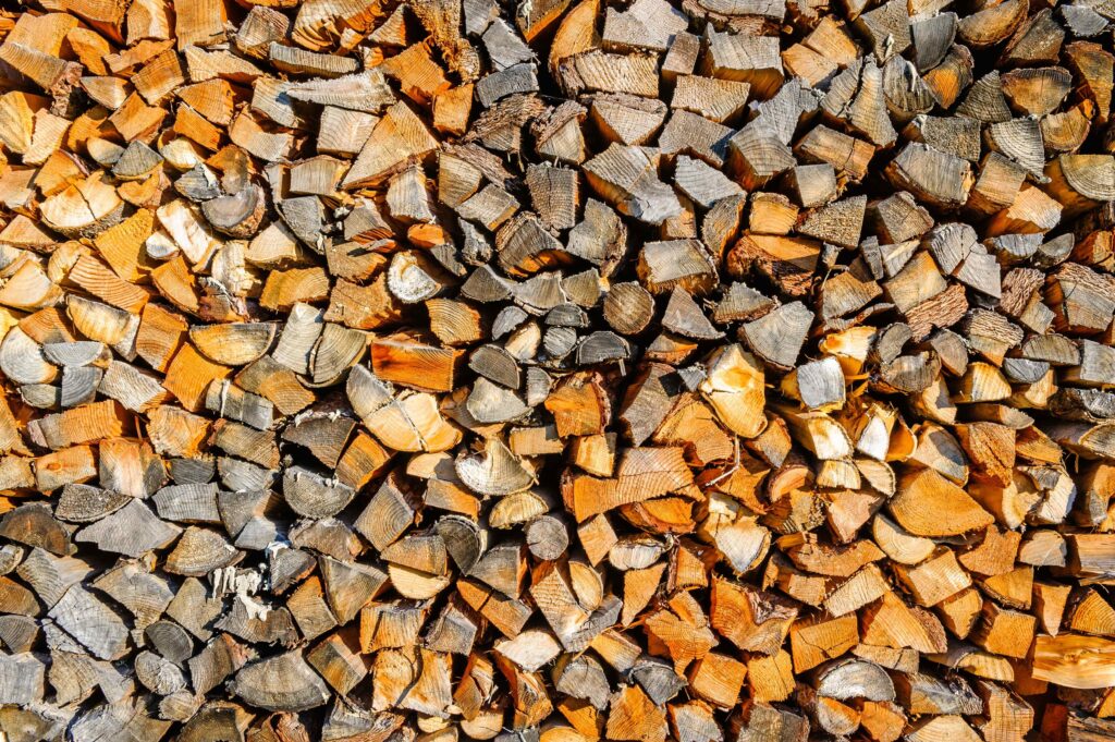 Biomass Boilers - A pile of wood pieces